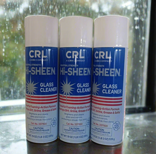 3 pack Hi-Sheen foaming glass cleaner
