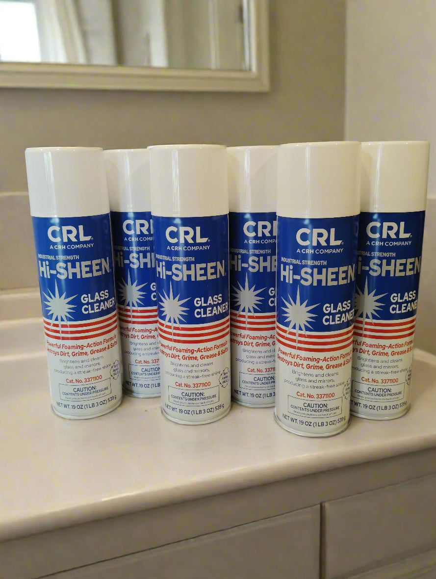 Sheen Window Cleaner 6 x Hi-Sheen CRL Foaming Glass Cleaner